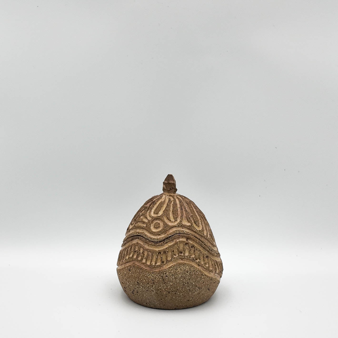 T002 - Stoneware Lidded Vessel