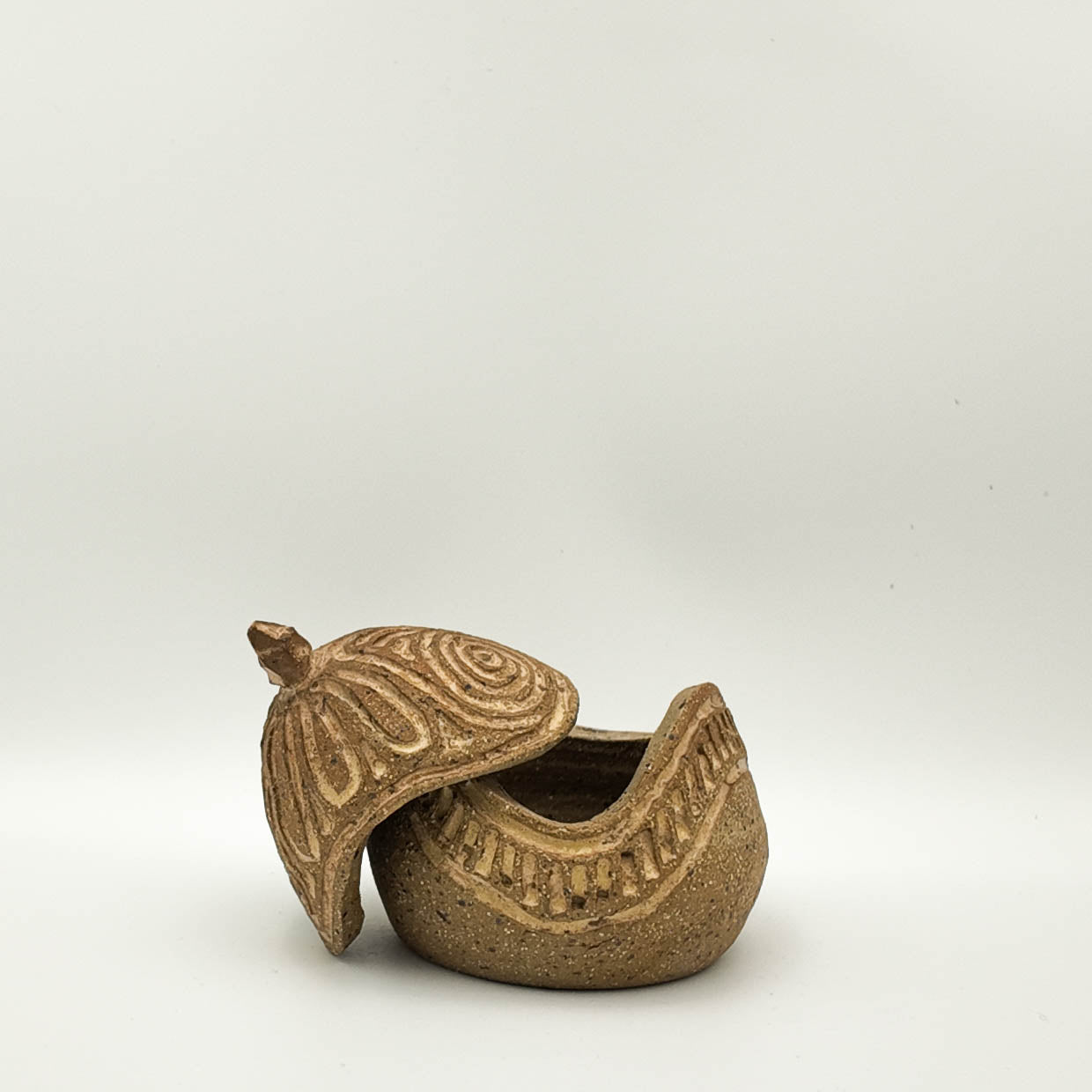 T002 - Stoneware Lidded Vessel