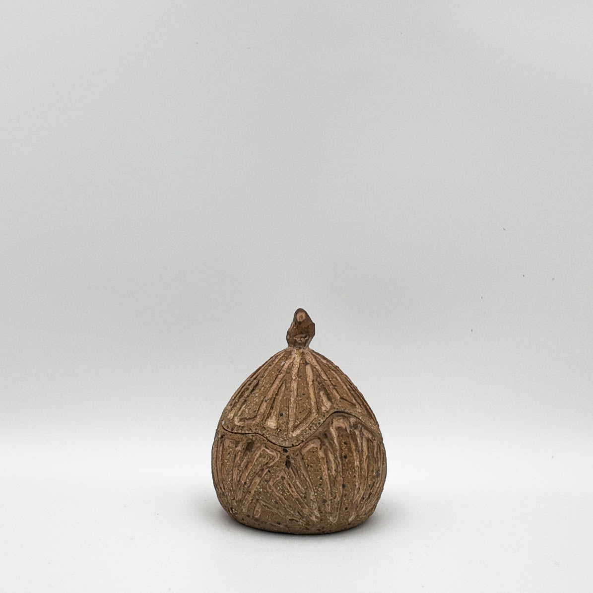 T001 - Stoneware Lidded Vessel