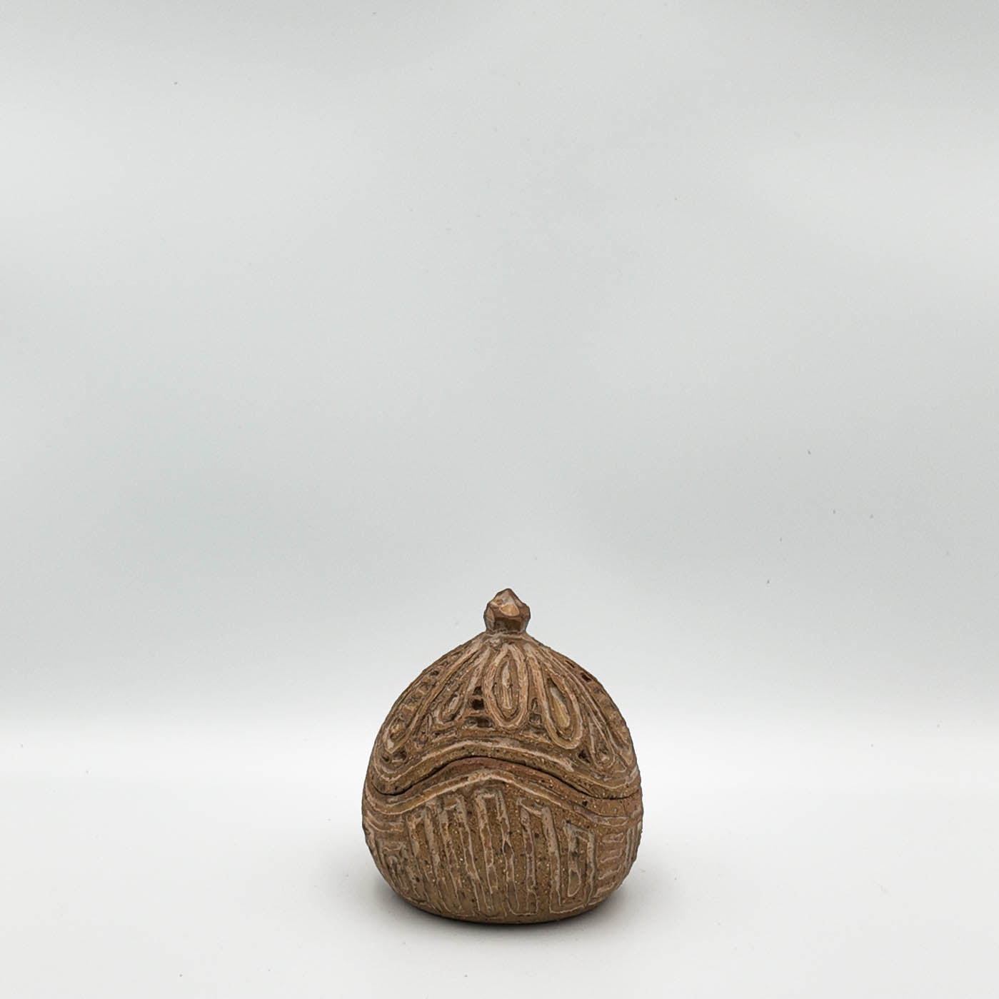 T004 - Stoneware Lidded Vessel