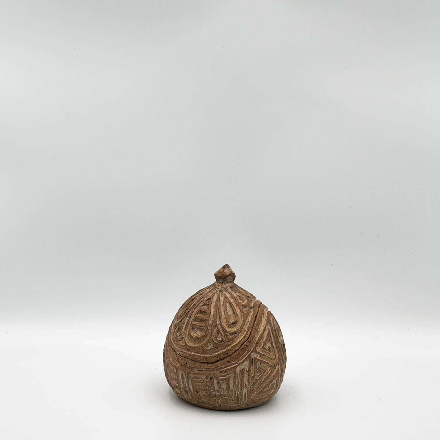 T004 - Stoneware Lidded Vessel