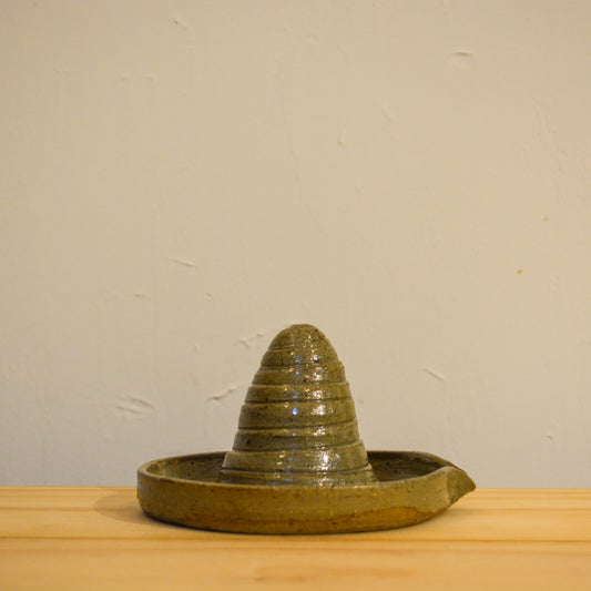 Green Stone Lemon Squeezer